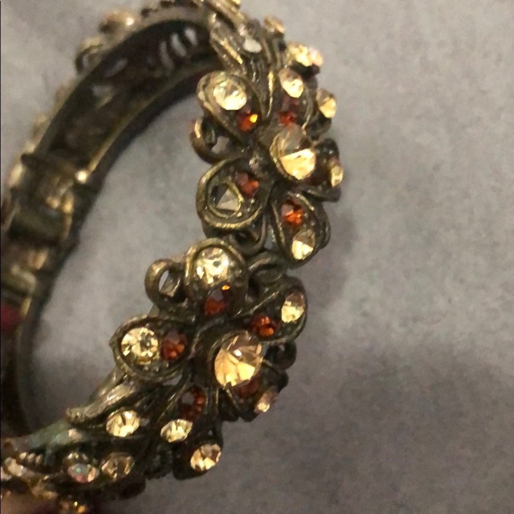 Brown and copper bracelet
